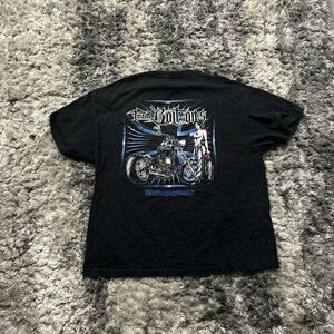 Mens Vintage Short Sleeve T-Shirt Size 2XL Team Bolt-Ons Sexy Babe Bike Nude Y2K